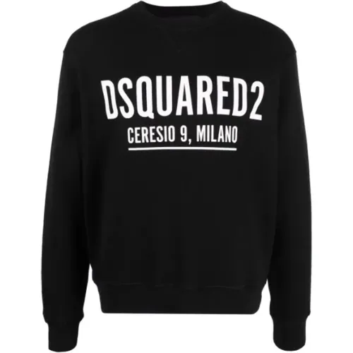 Schwarze Pullover für Männer , Herren, Größe: S - Dsquared2 - Modalova