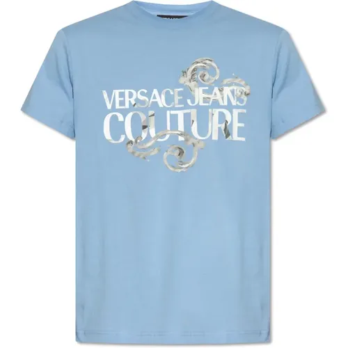 Bedrucktes T-Shirt , Herren, Größe: M - Versace Jeans Couture - Modalova