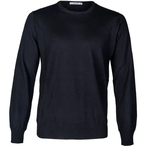 Lightweight Mens Crewneck Sweater - Made in Italy , male, Sizes: S, XL - Kangra - Modalova