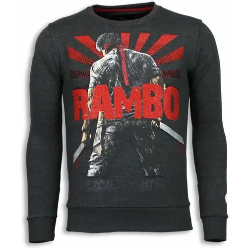 Rambo Rhinestone Sweater - Sweater Men - 5910A , male, Sizes: S, M, 2XL, L, XL - Local Fanatic - Modalova