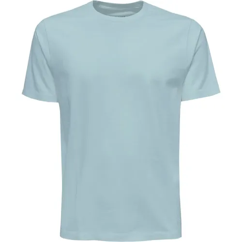 Azzurra Basic T-shirt , Herren, Größe: M - Frame - Modalova