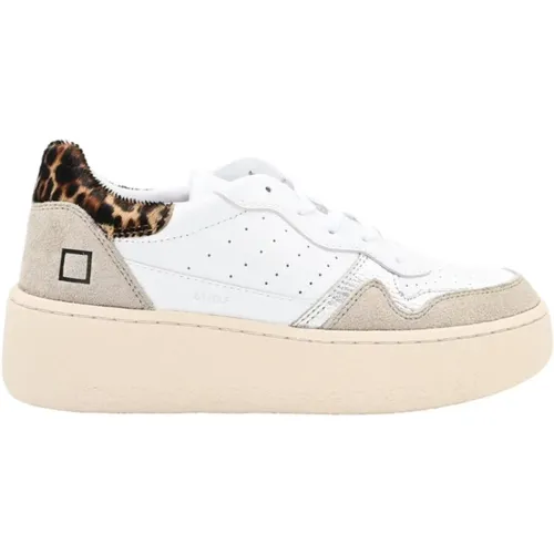 Leopard Print Sneakers - Step Calf , Herren, Größe: 40 EU - D.A.T.E. - Modalova