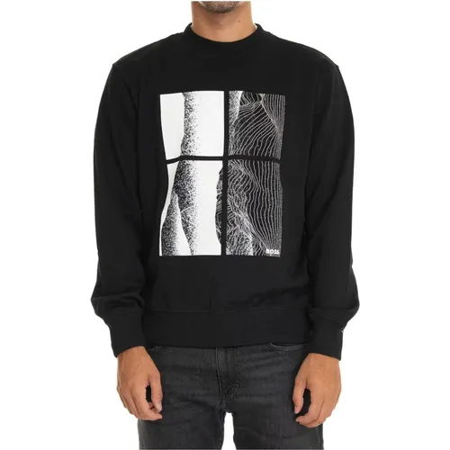 Casual Crewneck Sweatshirt , male, Sizes: S, M, XL, L, 2XL - Boss - Modalova