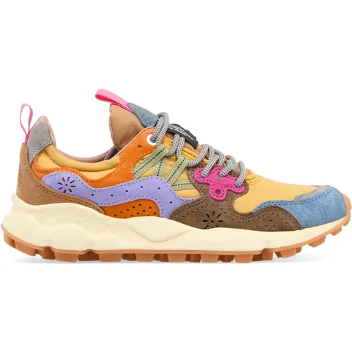 MultiColour Sneakers for Outdoor Adventures , female, Sizes: 4 UK, 3 UK, 5 UK, 6 UK, 8 UK - Flower Mountain - Modalova