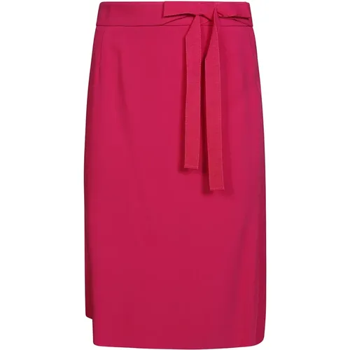 Stretch Frisottino Skirt , female, Sizes: XS - RED Valentino - Modalova