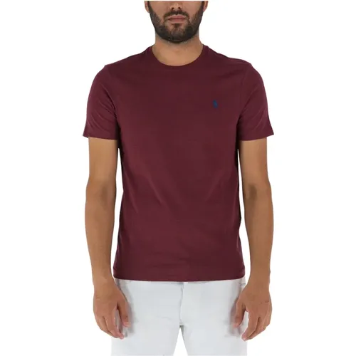 Embroidered Logo Cotton T-Shirt , male, Sizes: S - Ralph Lauren - Modalova