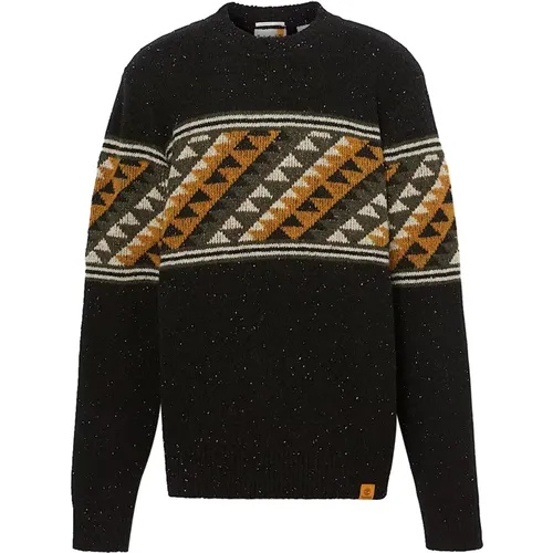 Nordischer Fair Isle Schwarzer Pullover , Herren, Größe: 3XL - Timberland - Modalova