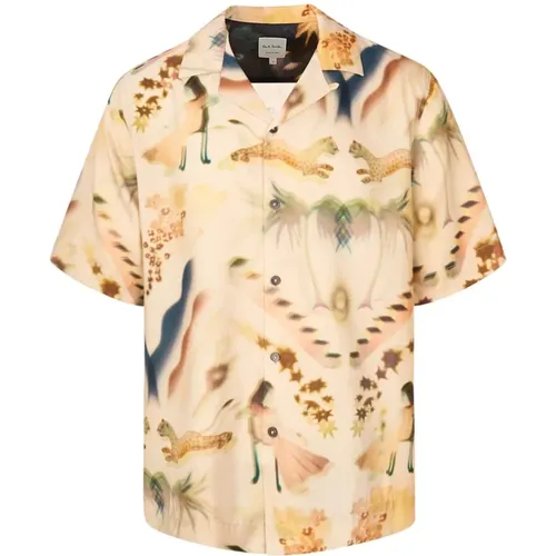 Jungle Print Shirt in Various Colors , male, Sizes: S, L, XL - Paul Smith - Modalova