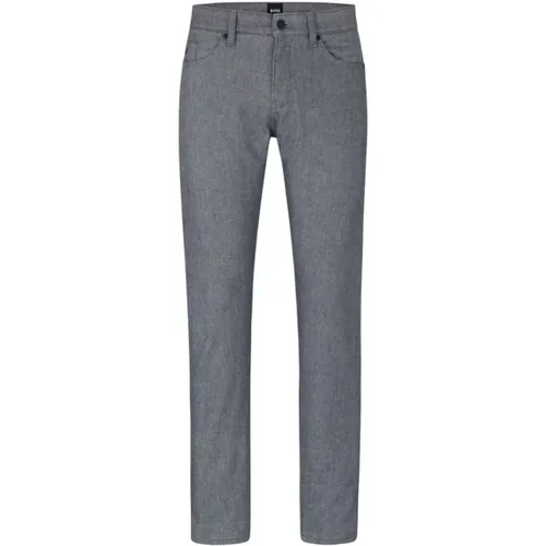 Grey Slim Fit Jeans , male, Sizes: W33 - Hugo Boss - Modalova