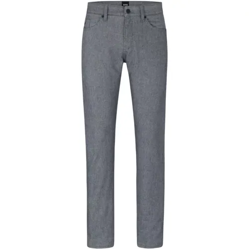 Grey Slim Fit Jeans , male, Sizes: W35, W32 - Hugo Boss - Modalova