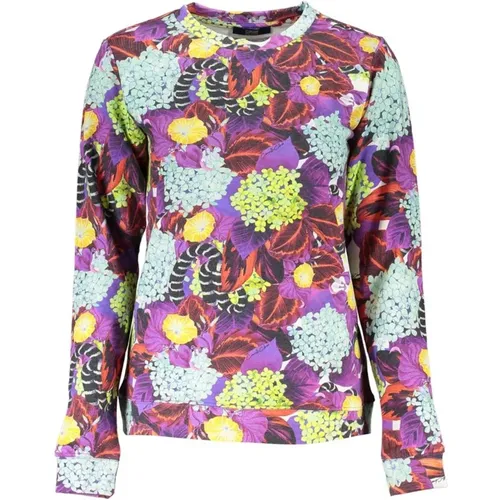 Logo Print Crew Neck Sweatshirt , Damen, Größe: 2XL - Cavalli Class - Modalova