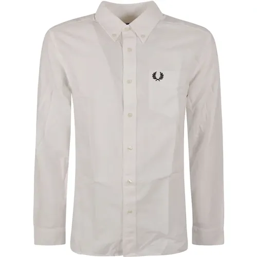 Weißes Oxford-Hemd , Herren, Größe: 2XL - Fred Perry - Modalova