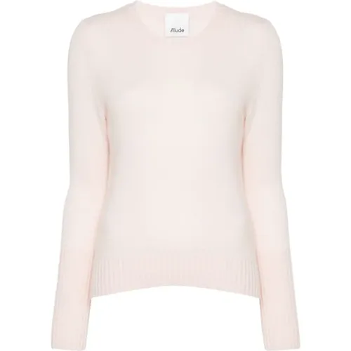 Cashmere Ribbed Knit Sweater , female, Sizes: M, L, XL - allude - Modalova