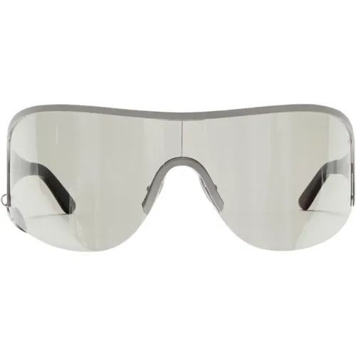 Herzanhänger Sonnenbrille Silber-Transparent , unisex, Größe: ONE Size - Acne Studios - Modalova