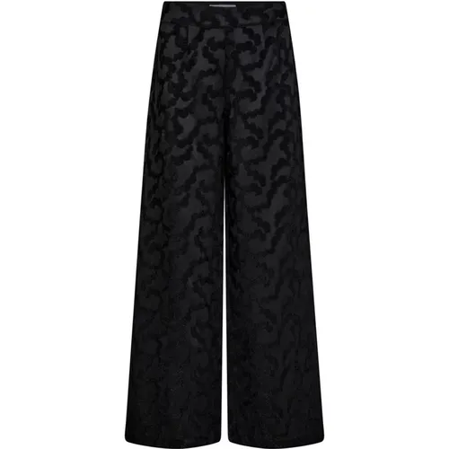 Wide Waistband Wide Leg Pants , female, Sizes: XL, M - Co'Couture - Modalova