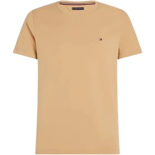 Slim Fit Stretch Tee für Herren , Herren, Größe: L - Tommy Hilfiger - Modalova