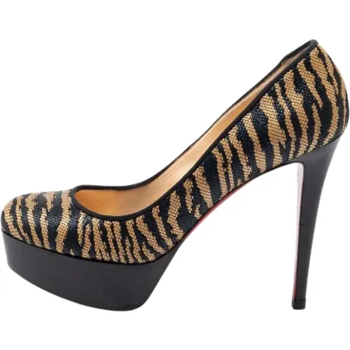 Pre-owned Raffia heels , female, Sizes: 6 UK - Christian Louboutin Pre-owned - Modalova