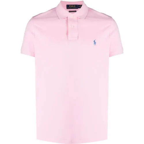 Custom slim fit cotton polo shirt , male, Sizes: L, XL, M - Ralph Lauren - Modalova