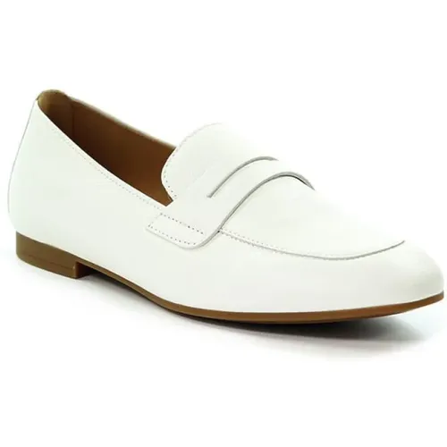 Weiße Loafers , Damen, Größe: 38 EU - Gabor - Modalova