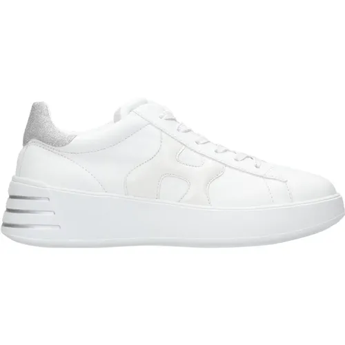 Weiße Sneakers mit Maxi Logo , Damen, Größe: 40 EU - Hogan - Modalova