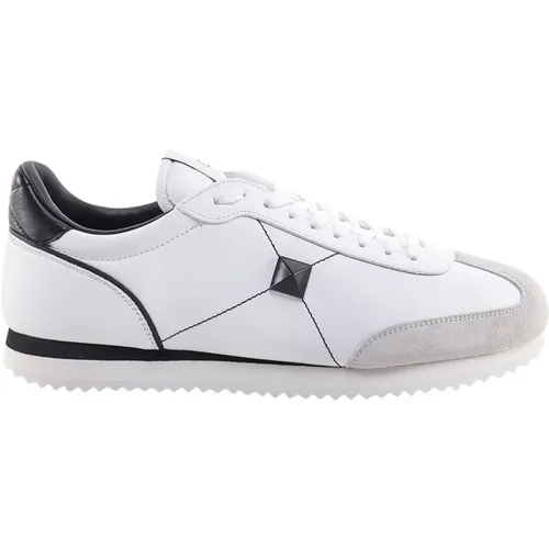 Studded Leather Sneakers , male, Sizes: 9 UK, 8 UK, 10 UK - Valentino Garavani - Modalova