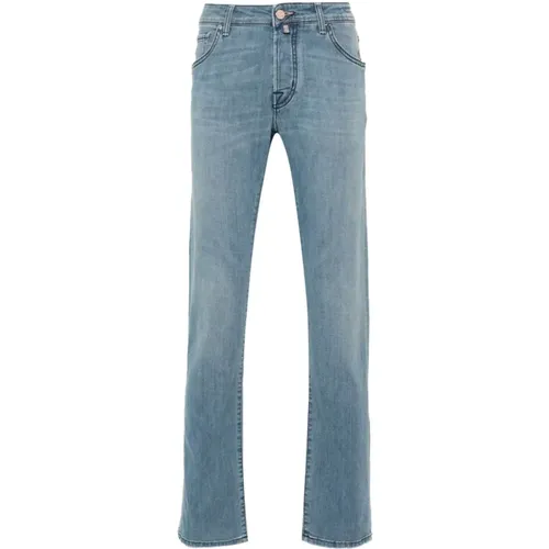Klare Blaue Slim Fit Jeans , Herren, Größe: W31 - Jacob Cohën - Modalova