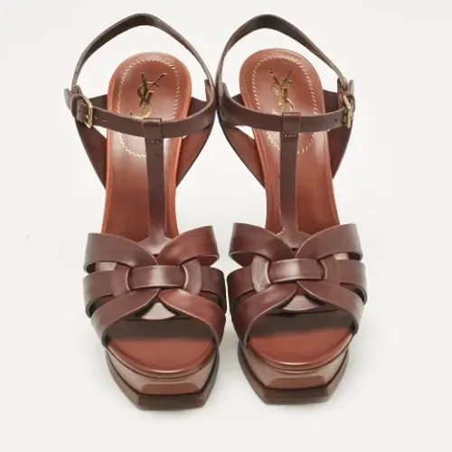 Pre-owned Leder sandals - Yves Saint Laurent Vintage - Modalova