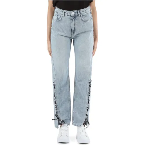 High Rise Straight Jeans with Five Pockets , female, Sizes: W30, W28, W29, W31, W27, W32 - Karl Lagerfeld - Modalova
