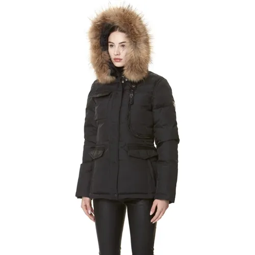 Livigno Faux Fur Daunenjacke , Damen, Größe: M - Hollies - Modalova