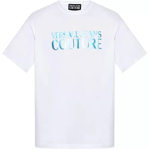 T-Shirt mit Logo - Versace Jeans Couture - Modalova