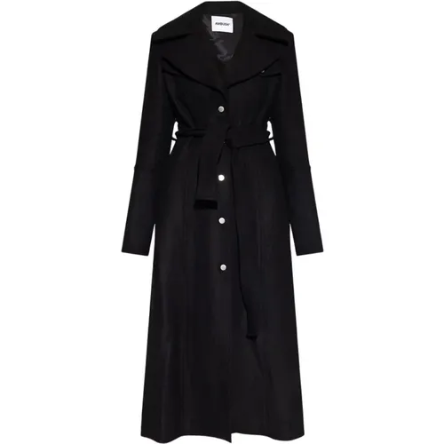 Belted coat , female, Sizes: XS - Ambush - Modalova