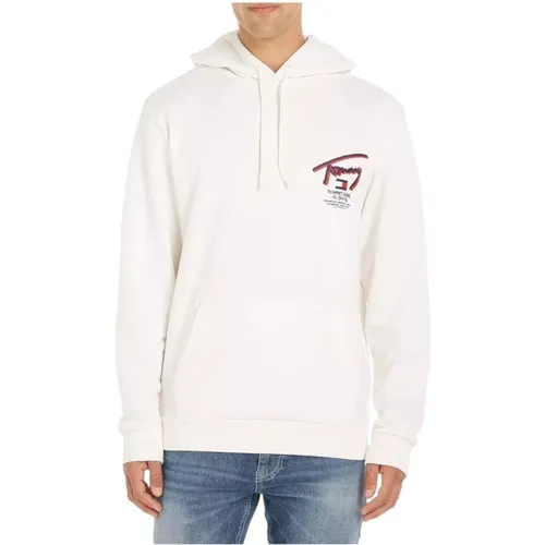 D Street Hoodie , Herren, Größe: L - Tommy Hilfiger - Modalova