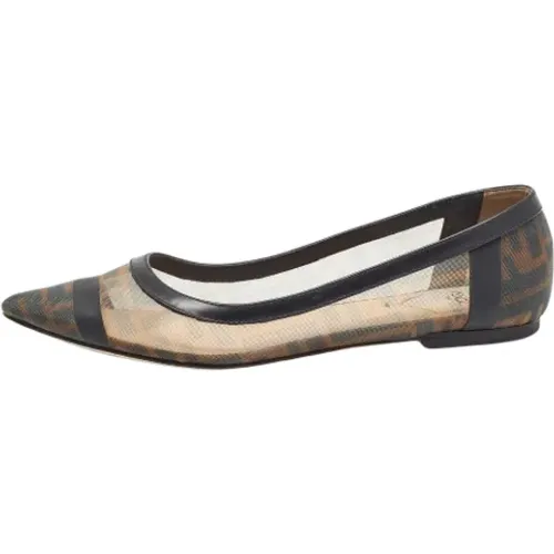 Pre-owned Leather flats , female, Sizes: 5 UK - Fendi Vintage - Modalova