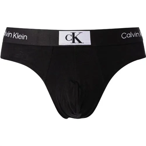 Schwarze Baumwoll Herrenunterwäsche , Herren, Größe: L - Calvin Klein - Modalova