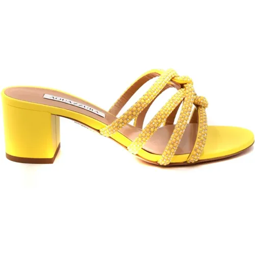 Womens Shoes Sandals Ocher Ss23 , female, Sizes: 3 UK, 7 UK, 4 UK - Aquazzura - Modalova