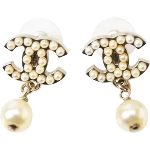 Pre-owned Metal earrings , female, Sizes: ONE SIZE - Chanel Vintage - Modalova