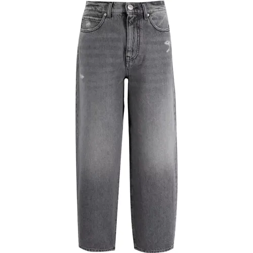 Egg-Fit Jeans mit Rissdetails , Damen, Größe: W29 - pinko - Modalova