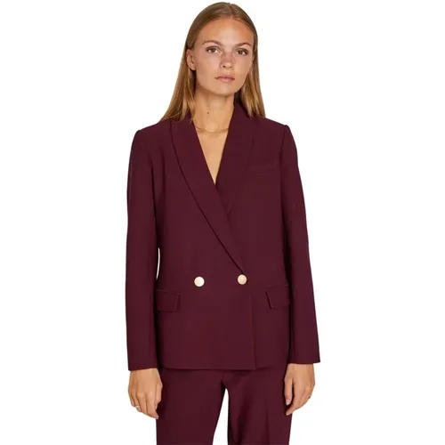 Eloisetto Blazer in Himbeerwein , Damen, Größe: 2XL - RUE de FEMME - Modalova