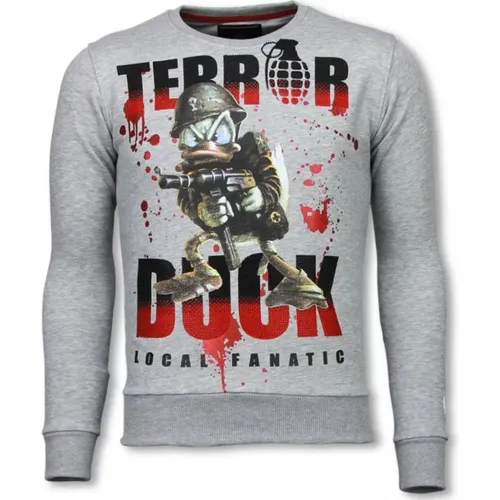 Terror Duck Rhinestone Sweater - Herrenpullover - 6173G , Herren, Größe: S - Local Fanatic - Modalova