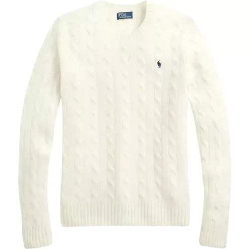 Cremewoller Pullover,Weißer Pullover Girocollo Langarm - Ralph Lauren - Modalova