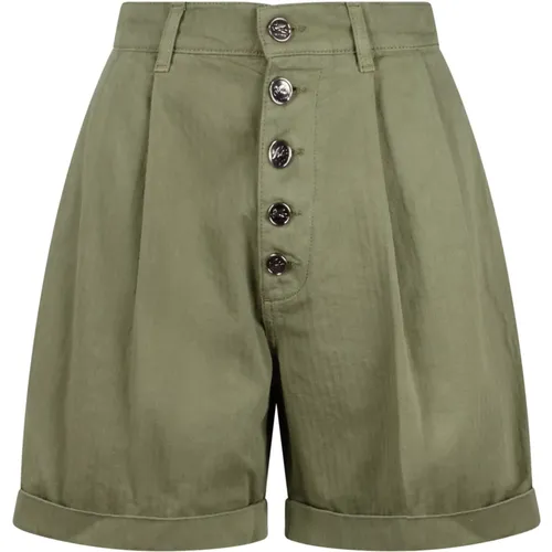 Buttoned Cotton Bermuda Shorts , female, Sizes: S, XS, 2XS - ETRO - Modalova