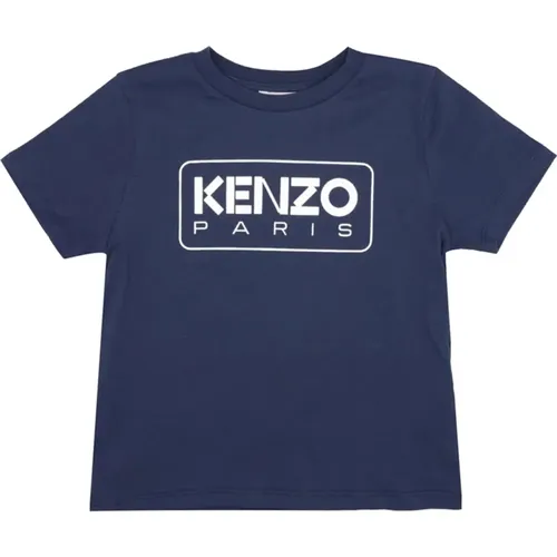 Cotton Printed Crewneck T-shirt , unisex, Sizes: 12 Y - Kenzo - Modalova