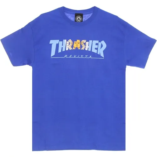 Herren T-Shirt im Argentinien-Stil , unisex, Größe: XL - Thrasher - Modalova