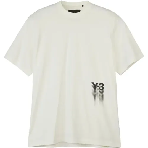 Sportliches T-Shirt mit kurzen Ärmeln , Herren, Größe: XL - Y-3 - Modalova