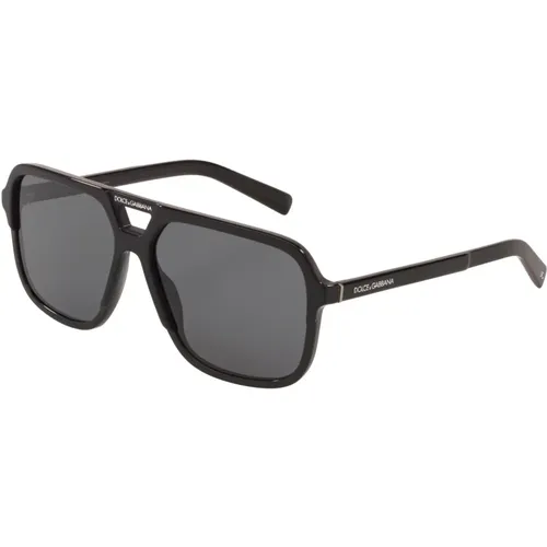 Angel Sungles - Matte , male, Sizes: 58 MM - Dolce & Gabbana - Modalova