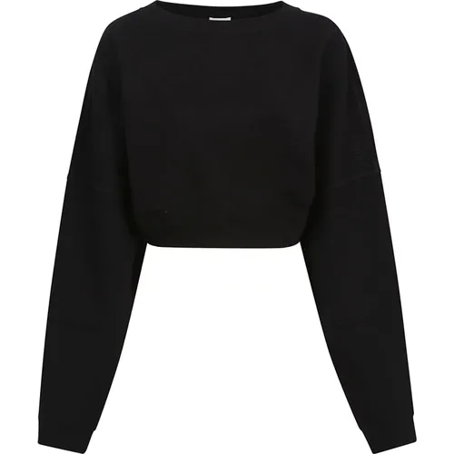 Cropped Sweater , female, Sizes: L, S, M, XS - Saint Laurent - Modalova