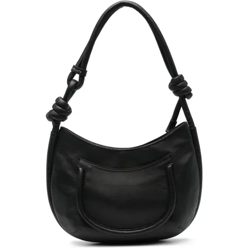 Demi Piuma Knot Leather Shoulder Bag , female, Sizes: ONE SIZE - Zanellato - Modalova