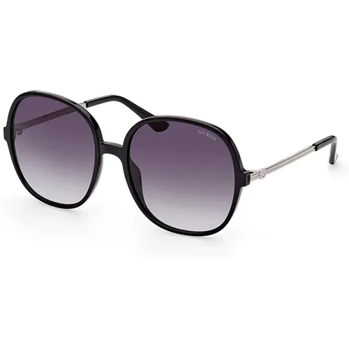 Schicke Schwarze Sonnenbrille , Damen, Größe: 59 MM - Guess - Modalova
