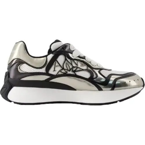 Pre-owned Leather sneakers , male, Sizes: 9 UK - Alexander McQueen Pre-owned - Modalova