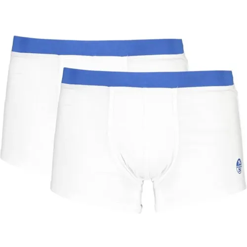 Baumwoll Boxershorts mit Logo-Bund , Herren, Größe: S - North Sails - Modalova